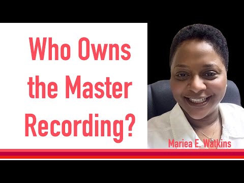 Who Owns the Master Recording?