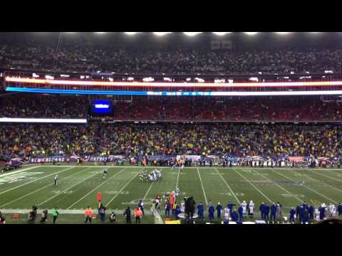 Stephen Gostkowski's first ever punt