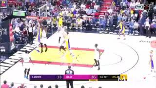 Edrice Adebayo rejects kyle kuzma at the rim/2018 Heat vs Lakers game highlight...