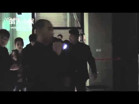 120401 Kai & Tao were assisted out of the Library EXO China Showcase