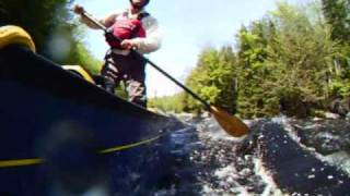 preview picture of video 'Whitewater Stand Up Canoeing'