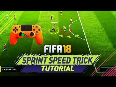 FIFA 18 NEW SPRINT SPEED SECRET TRICK TUTORIAL - MOST OVERPOWERED ATTACKING MOVE  HOW TO SPEED BOOST