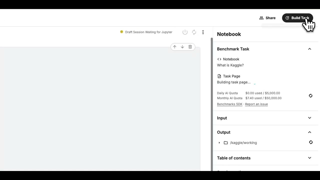 Kaggle Benchmarks walkthrough (April 2026)