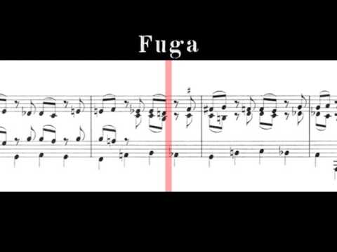BWV 998 - Prelude, Fugue & Allegro in E-flat Major (Scrolling)