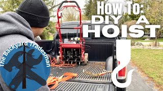 How to DIY a Hoist for Lifting Heavy Machinery!