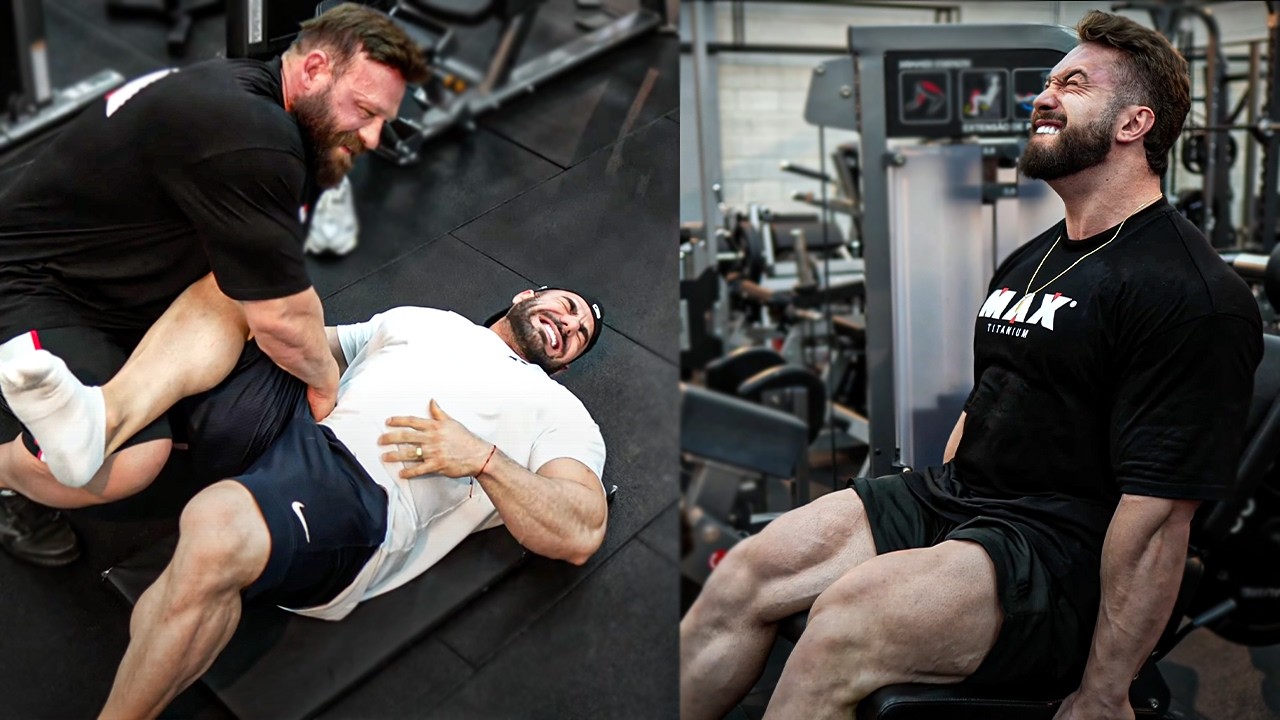 BRANDÃO E ZANCA PASSARAM SUFOCO NO LEG DAY!!!