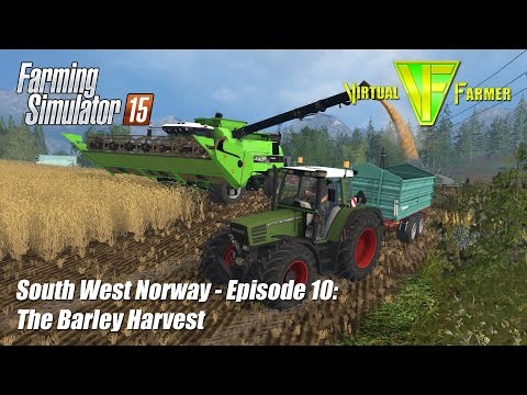 Let's Play Farming Simulator 15 - South West Norway Ep 10: The Barley Harvest