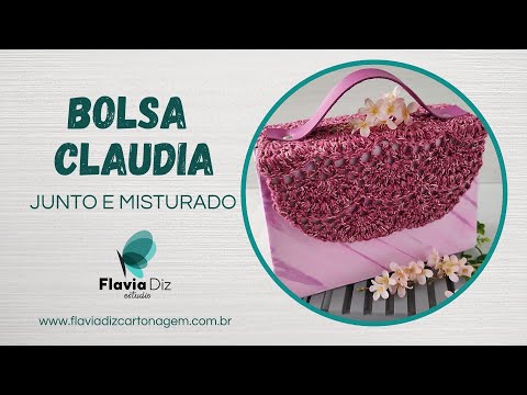 cartonagem:Bolsa Claudia Maria