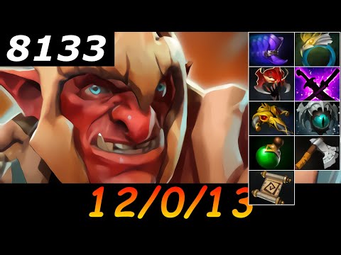 Dota 2 Troll Warlord 8133 MMR 12/0/13 (Kills/Deaths/Assists) Ranked Full Gameplay