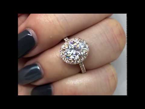 Yellow Gold Halo Style Engagement Ring