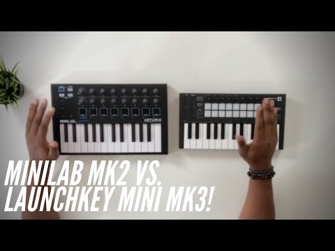 Arturia MiniLab MKII Vs Novation Launchkey Mini MK3!