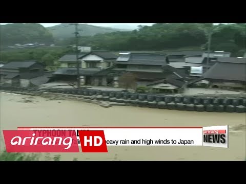 Tropical storm Talim hits Japan