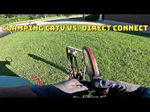 Clamping CATV Coax Cables