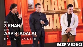 Shah Rukh KHAN, Salman KHAN & Aamir KHAN - 21 Years Of AAP KI ADALAT (VOSTFR)