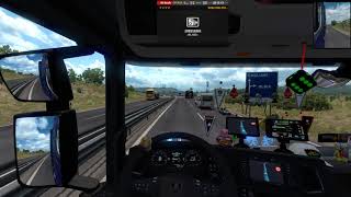 [GOOD YEAR イベント]＃9 今日もリアル夜勤明け、かつ、眠いの我慢で運転するとこうなります。　　サッサリ～ナポリ　　「ユーロトラックシュミレーター２」