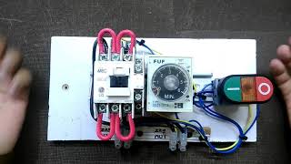 Push button timer switch for Water Pump - Latching with