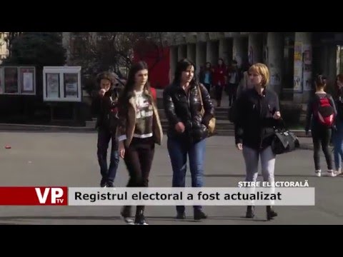 Registrul electoral a fost actualizat