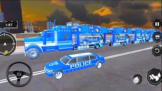 Police Car Transporter Plane #3 - TRUCK SIMULATOR GAMES - Android Gameplay