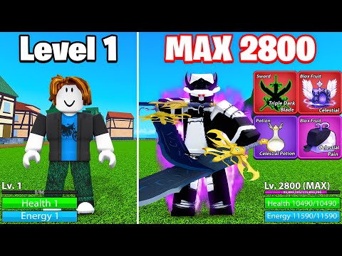 LVL 1 Noob to MAX With ADMIN Account in Blox Fruits