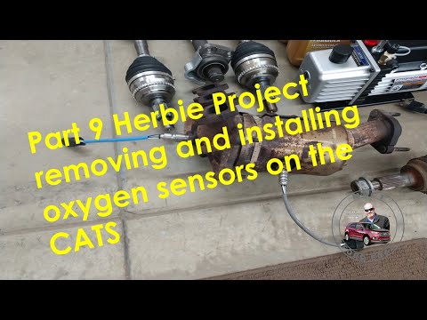 Part 9 Herbie Project removing and installing oxygen sensors on the CATS