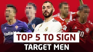 5 Target Men For Manchester United Feat. Benzema + More