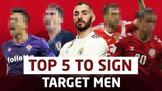 5 Target Men For Manchester United Feat. Benzema + More