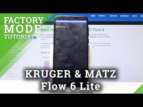 How to Use Factory Test Mode in KRUGER & MATZ Flow 6 - Open Factory Mode