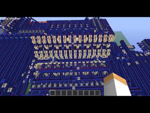 skupitup - Overview of my redstone computer in Minecraft "BlueStone"