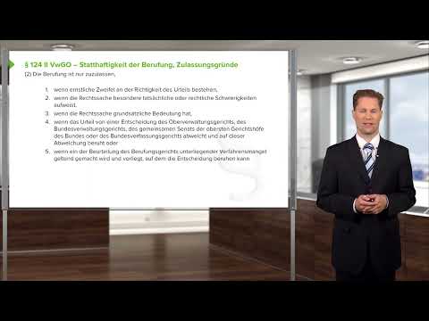 Verwaltungsprozessrecht I Rechtsmittel: Die Berufung (§§ 124 ff. VwGO) I RA Kai Renken