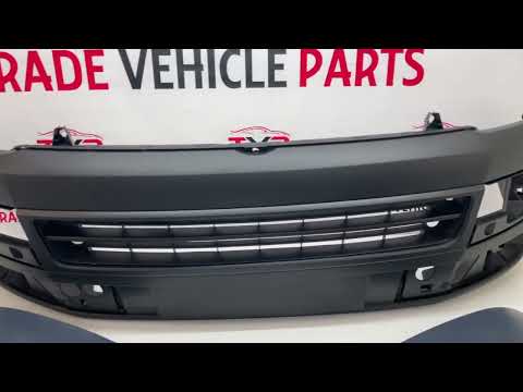 Fits VW Transporter T5.1 2010-2015 Front Bumper Textured & Rear Bumper Primed Complete Kit video