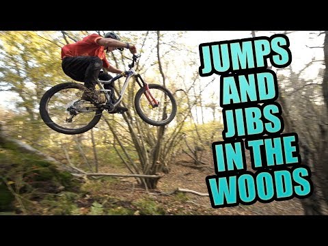 MTB FREERIDE - BUILDING JUMPS AND JIBS IN THE WOODS