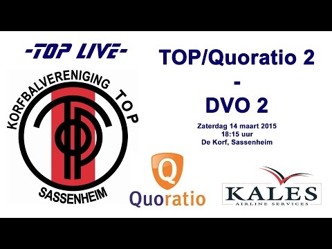 TOP/Quoratio 2 tegen DVO 2, zaterdag 14 maart 2015