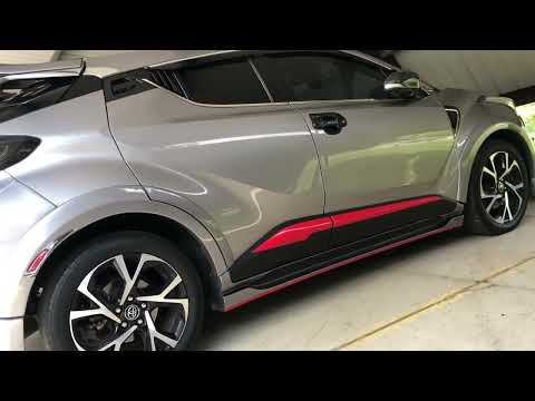 My C HR upgrade new Rear Bumper , side skirt and tail wing