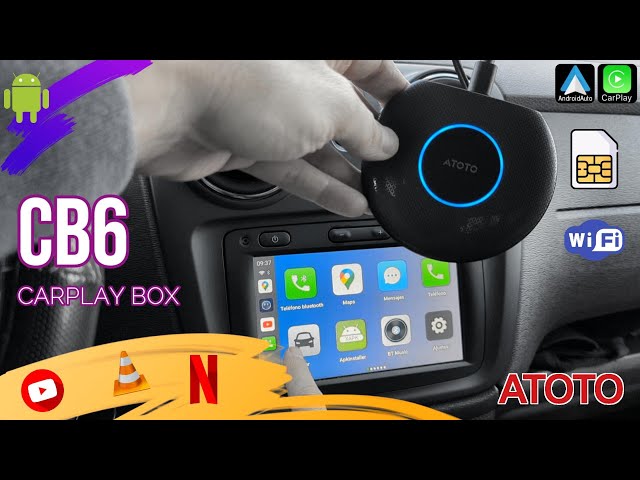 Vídeo relacionado con ATOTOSELECT Carplay Inalambrico, Android Auto Inalambrico Adaptador,Smart Ai Box con Doble WiFi, Bloqueo Bluetooth, OBD, Drivechat Ai Voice Compatible con Youtube/Netflix (CB4A)