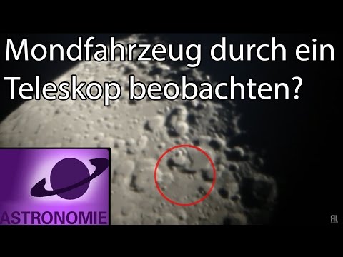 Is it possible to observe lunar rovers through a telescope?