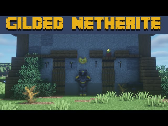 Gold-Gilded Netherite 【1.16+】 Minecraft Texture Pack