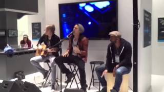 Jared Lee performs "Hold U Down" live at NAMM 2013 for Sennheiser