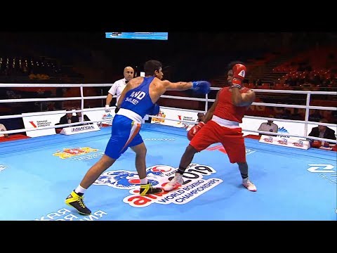 Quarterfinals (91kg) CASTILLO TORRES Julio Cesar (ECU) vs SANJEET Sanjeet (IND) /AIBA World 2019