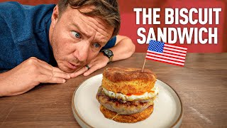 American Biscuit Sandwiches… BETTER Than I Expected (Brit Tries)