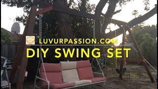 DIY: Easy Backyard Swing Set
