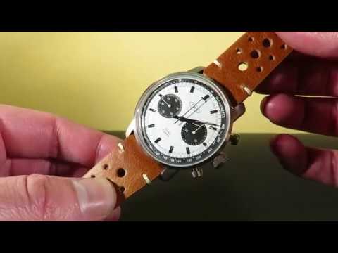 EMG DL63 Chronograph Watch Review - Panda Style Mechanical Chrono