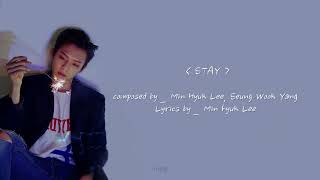 STAY - MINHYUK ( 가사번역 )