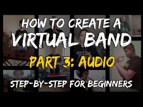 How to Make a Virtual Band Ensemble Video - Part 3: Edit Audio (GarageBand & Audacity)