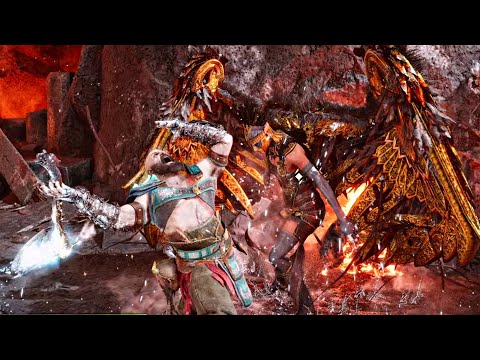 God of War: Ragnarok - Valkyrie Queen Gna No Damage Boss Fight GMGOW