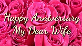 Happy Anniversary to wife ||wedding/marriage anniversary wishes greetings quotes whatsapp status