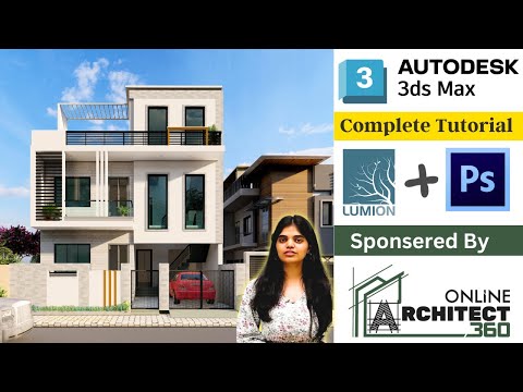 3ds Max Tutorial in 11 Hours Complete Exterior Elevation Facade Design