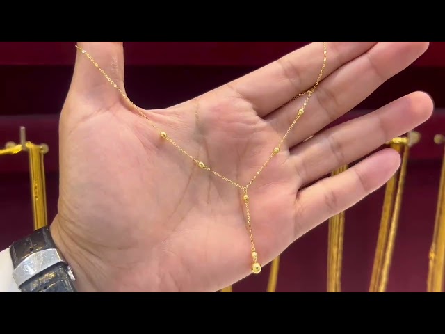 عقد ذهب عيار 21