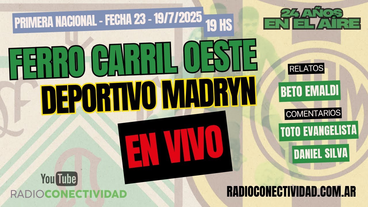 Ferro Carril Oeste vs. Deportivo Madryn EN VIVO (19/7/2025)