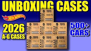 Unboxing 2026 Hot Wheels A-G Case Compilation! (504 Cars)