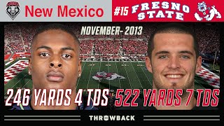 Carr to Adams is DOMINANT! (New Mexico vs. #15 Fresno State 2013, November 23)